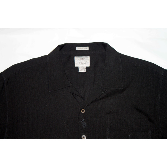 Luau Finest Silk Short Sleeve Button Up Shirt - Picture 4 of 6